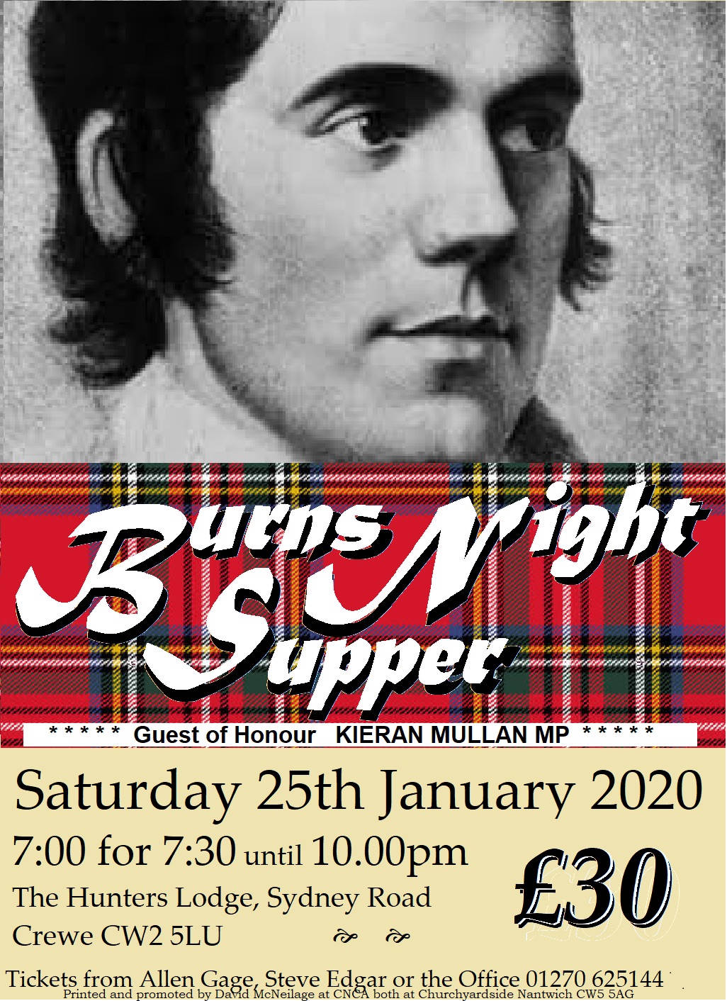 Burns Night Supper | Cheshire East