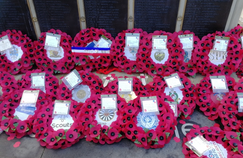 Just some of the wreaths