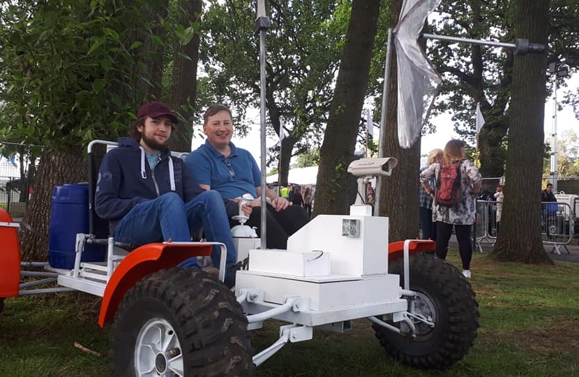 Cllr Andrew Kolker in Buggy at Bluedot Festival 2019