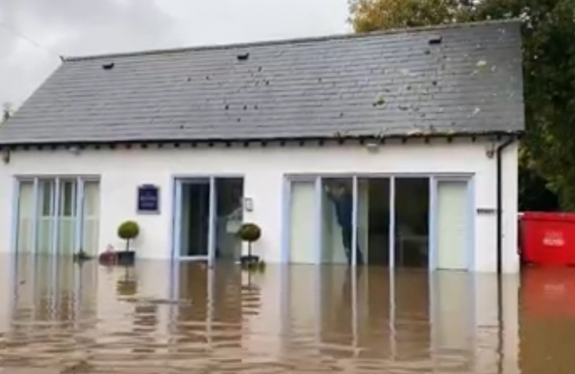 Flooding on Wrinehill Road 11.2019